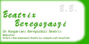 beatrix beregszaszi business card